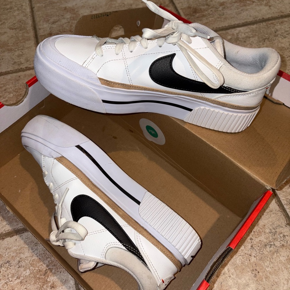 White and Black Sneakers